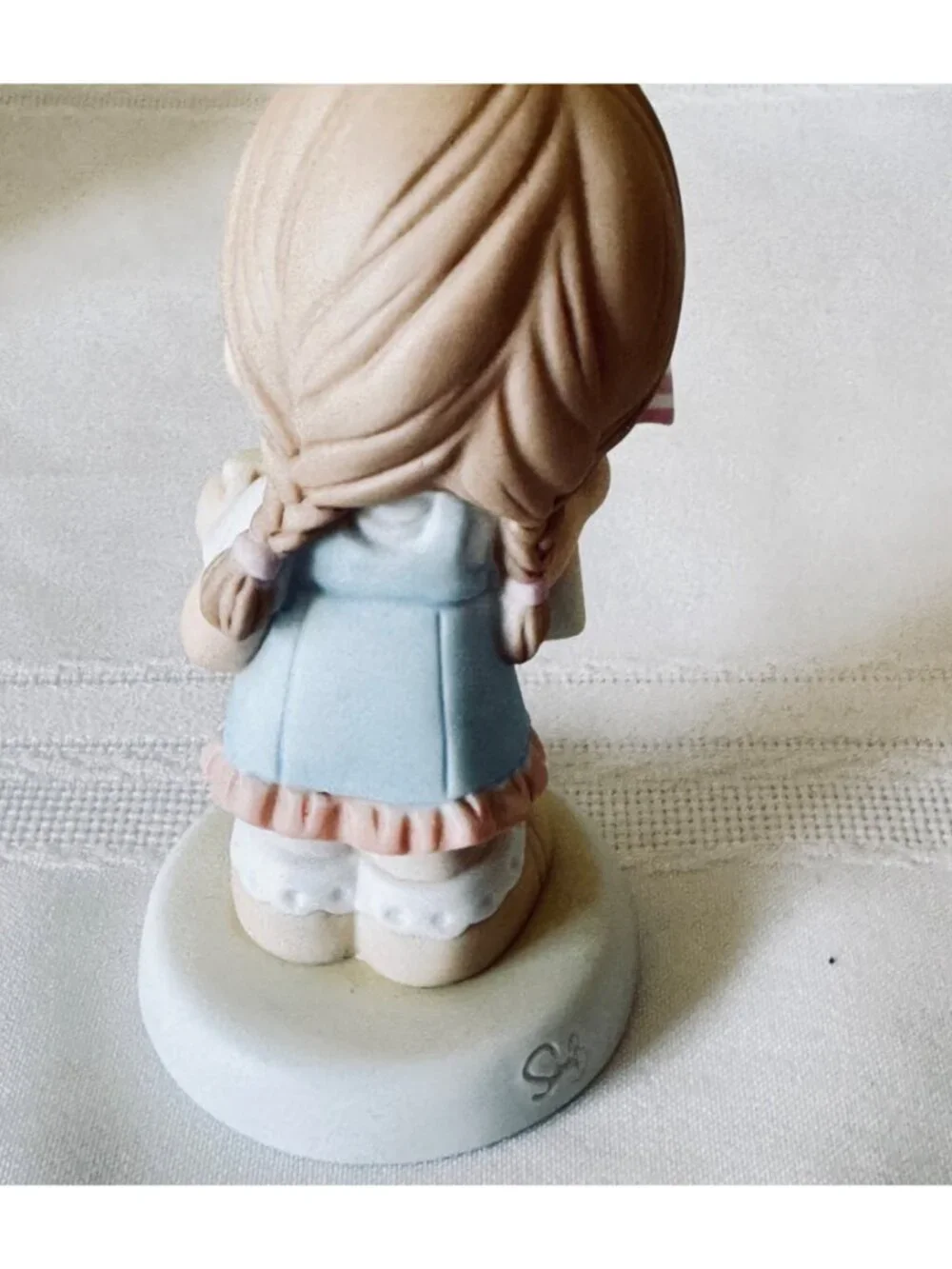 Precious Moments Welcome Home My Hero Figurine Girl Holding USA Flag 740020 2007